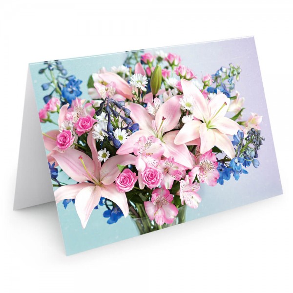 Blankokarte - Wunderschöner Blumenstrauß
