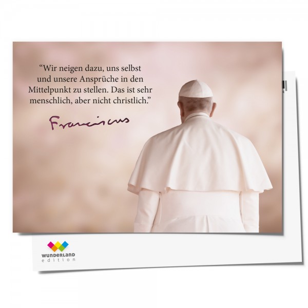 Postkarte Papst Franziskus