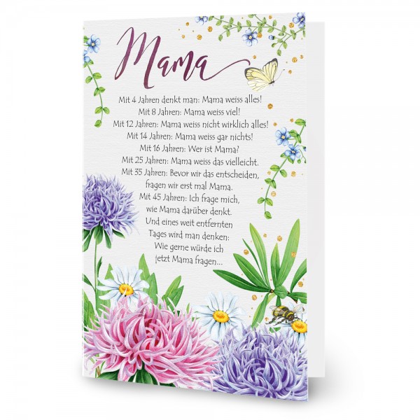 Schöne, ehrliche Mama-Karte