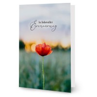 Trauerkarte Mohn