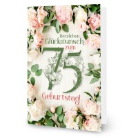 75. Geburtstag - Zahlengeburtstag